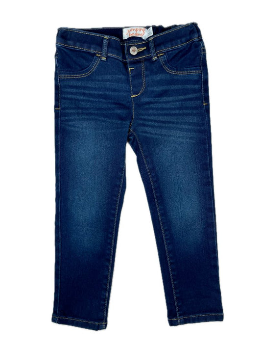 3/3T, Jumping Beans, Blue, Jeans, adjustable w/ snap closure