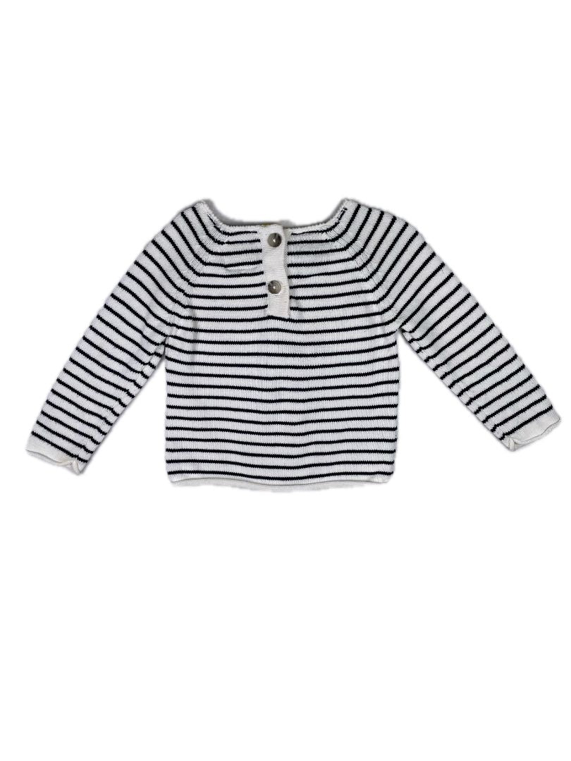 6-9 mo, Joules Clothing, White, Striped green stegosaurus sweater w/ 3D plates