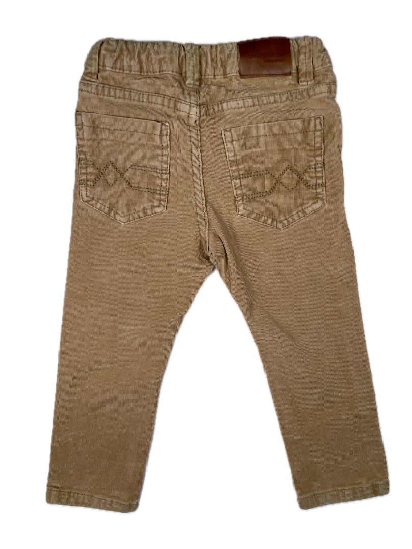 18 mo, Mayoral, Brown, Slim fit corduroy pants, adjustable