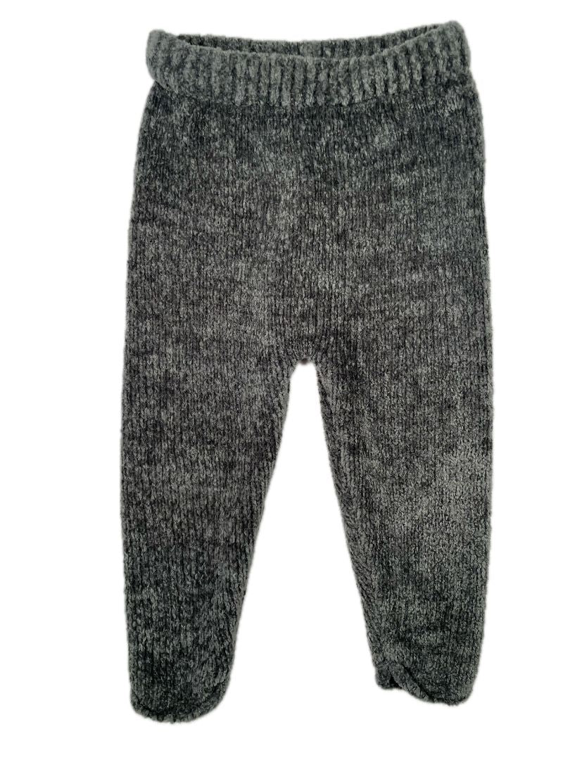 9-12 mo, Zara, Grey, Chenille pull-on leggings