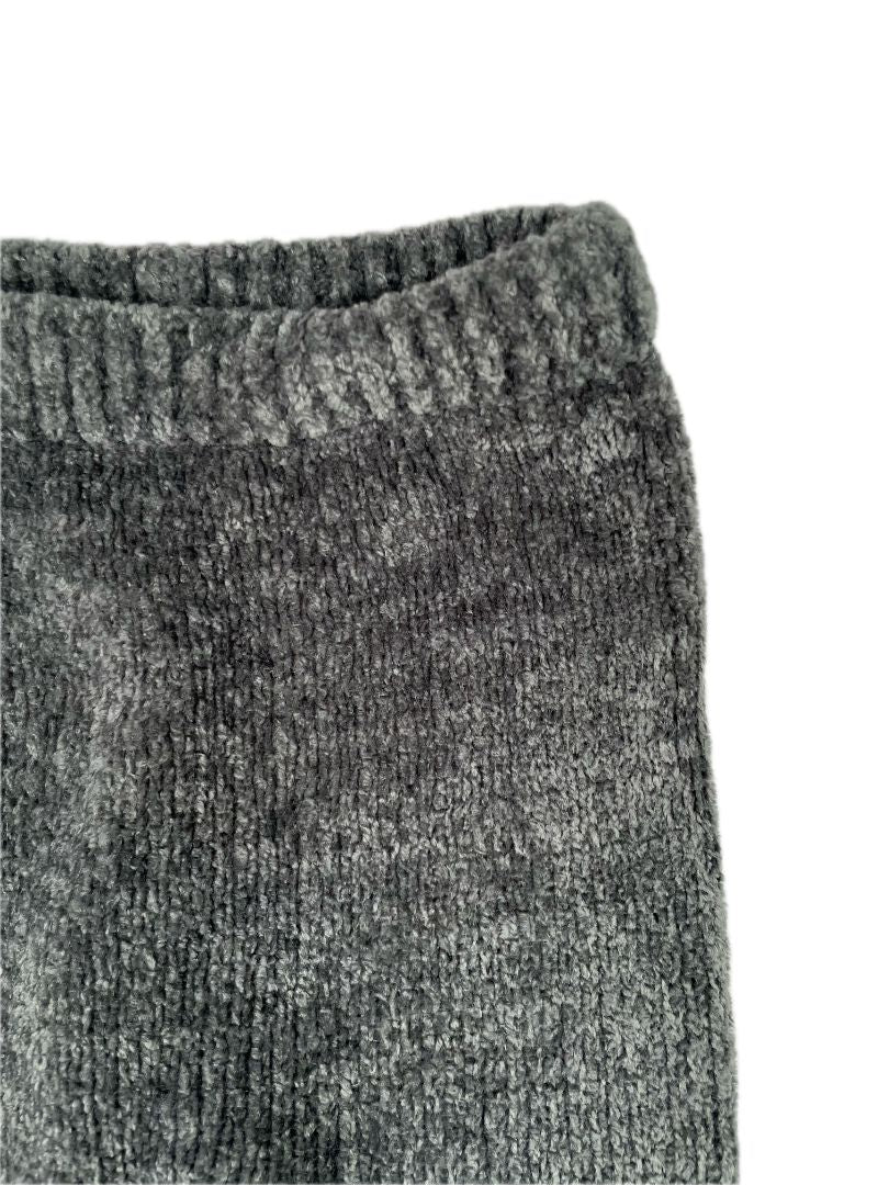 9-12 mo, Zara, Grey, Chenille pull-on leggings
