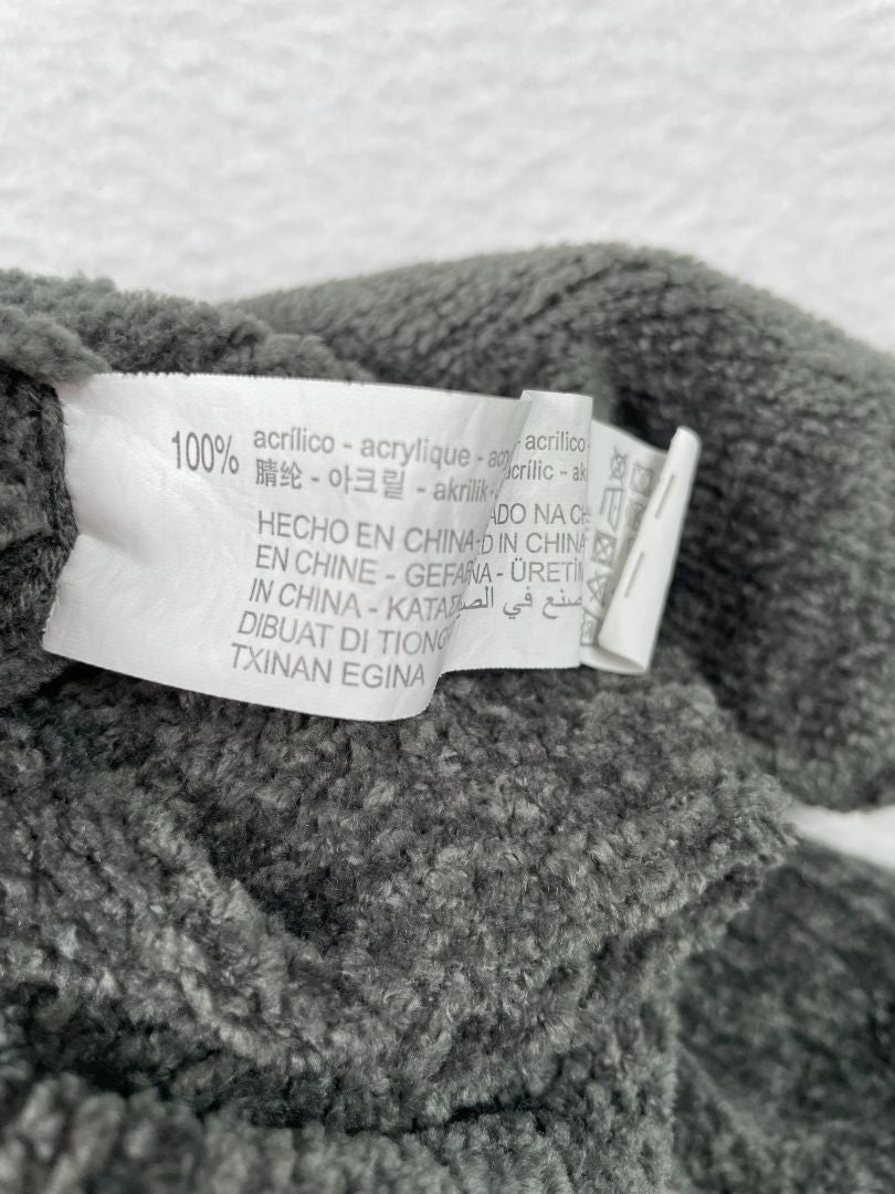 9-12 mo, Zara, Grey, Chenille pull-on leggings