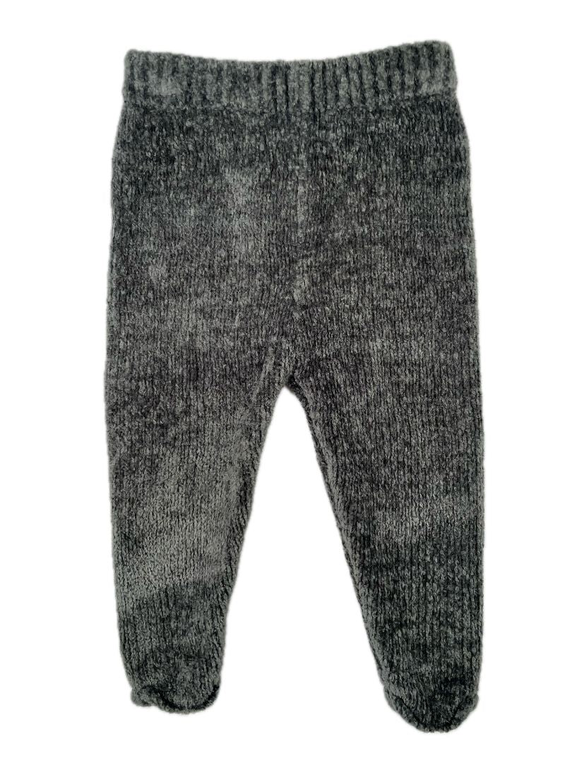 9-12 mo, Zara, Grey, Chenille pull-on leggings