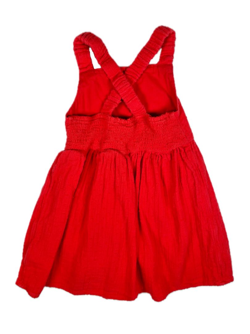 3/3T, babyGap, Red, Swiss dot sleeveless dress, cross back