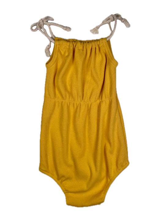 4/4T, Eadaie, Yellow, Rope strap ribbed bodysuit