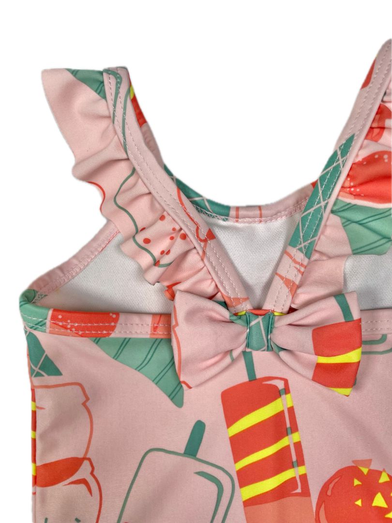 9 mo, Carter's, Pink, Ruffled strap ice cream swimsuit