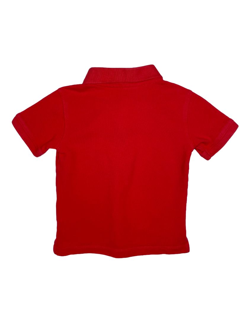 2/2T, babyGap, Red, Pique polo shirt, brown bear emblem