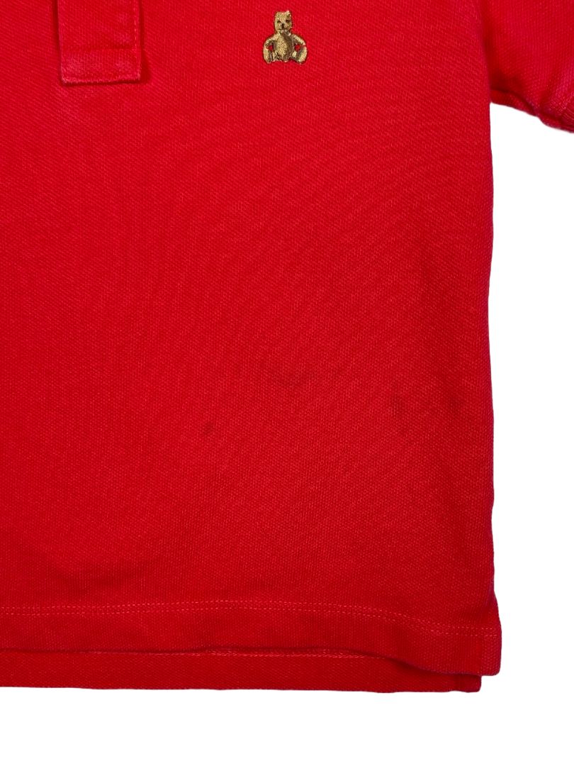 2/2T, babyGap, Red, Pique polo shirt, brown bear emblem