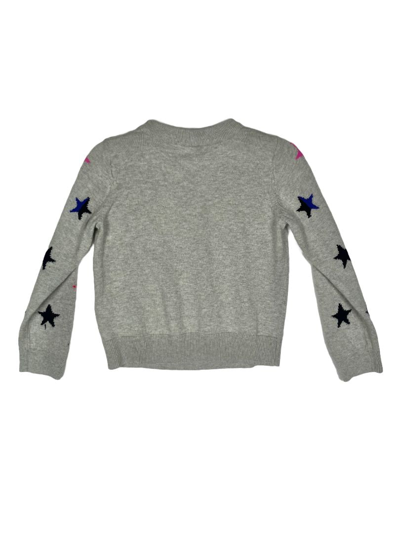 4/4T, babyGap, Grey, Multi-color star pullover sweater