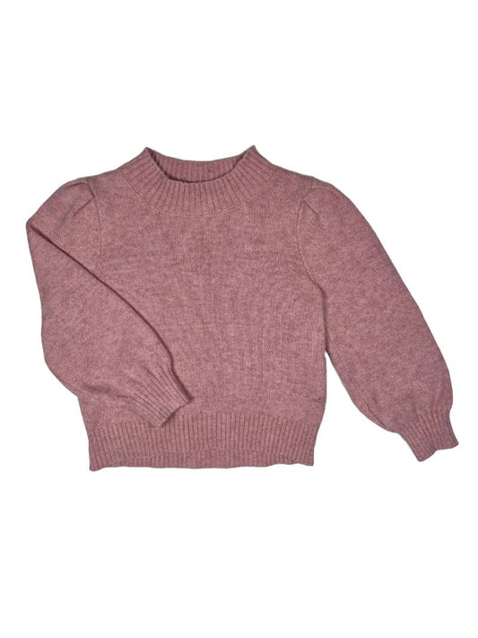 3/3T, babyGap, Pink, Mock neck puff sleeve pullover sweater