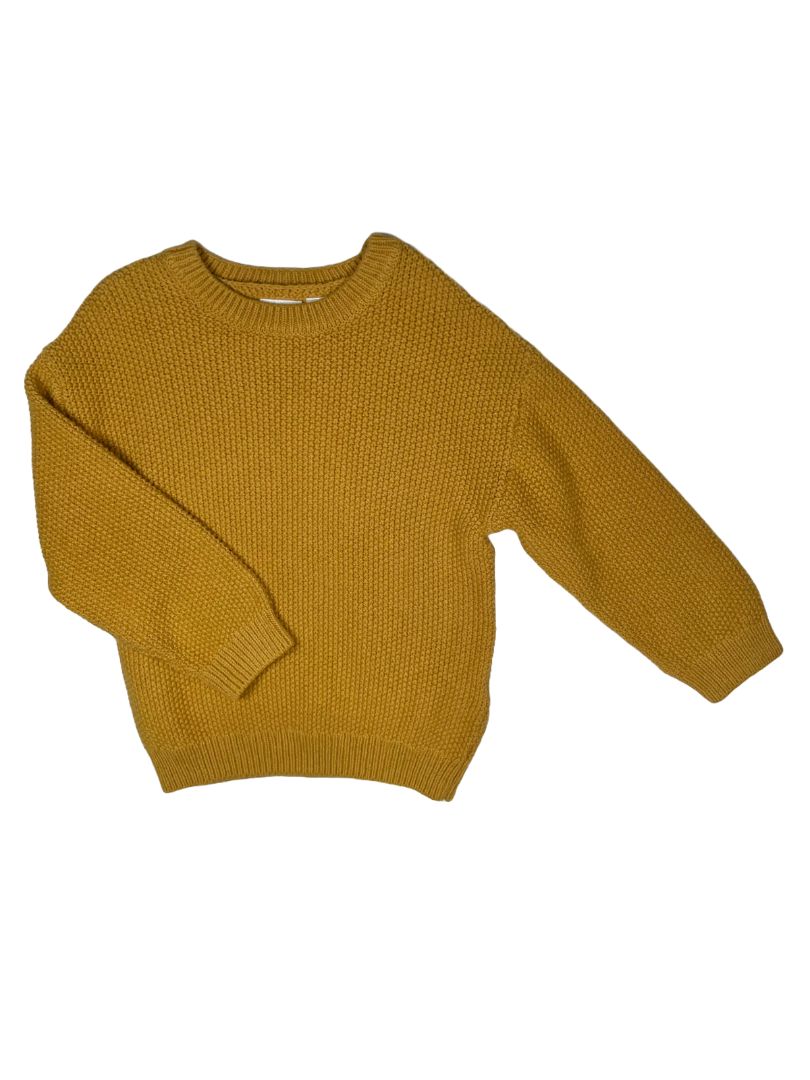 18-24 mo, Zara, Yellow, NEW w/ tags - pullover sweater, cotton/nylon/wool mix