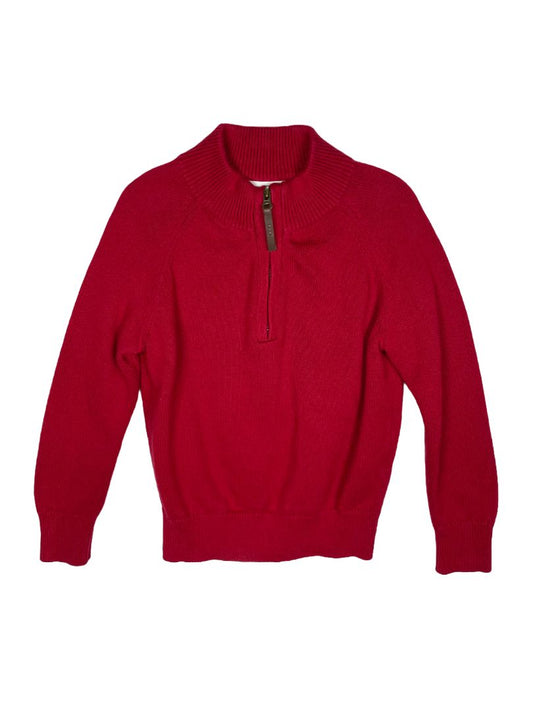 2/2T, J.Crew Crewcuts, Red, Half-zip pullover sweater