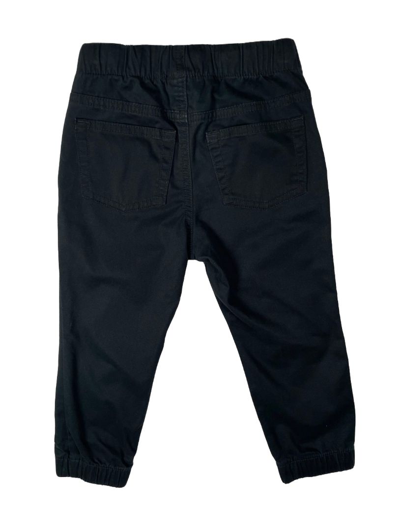 2/2T, Cat & Jack, Black, Drawstring woven joggers