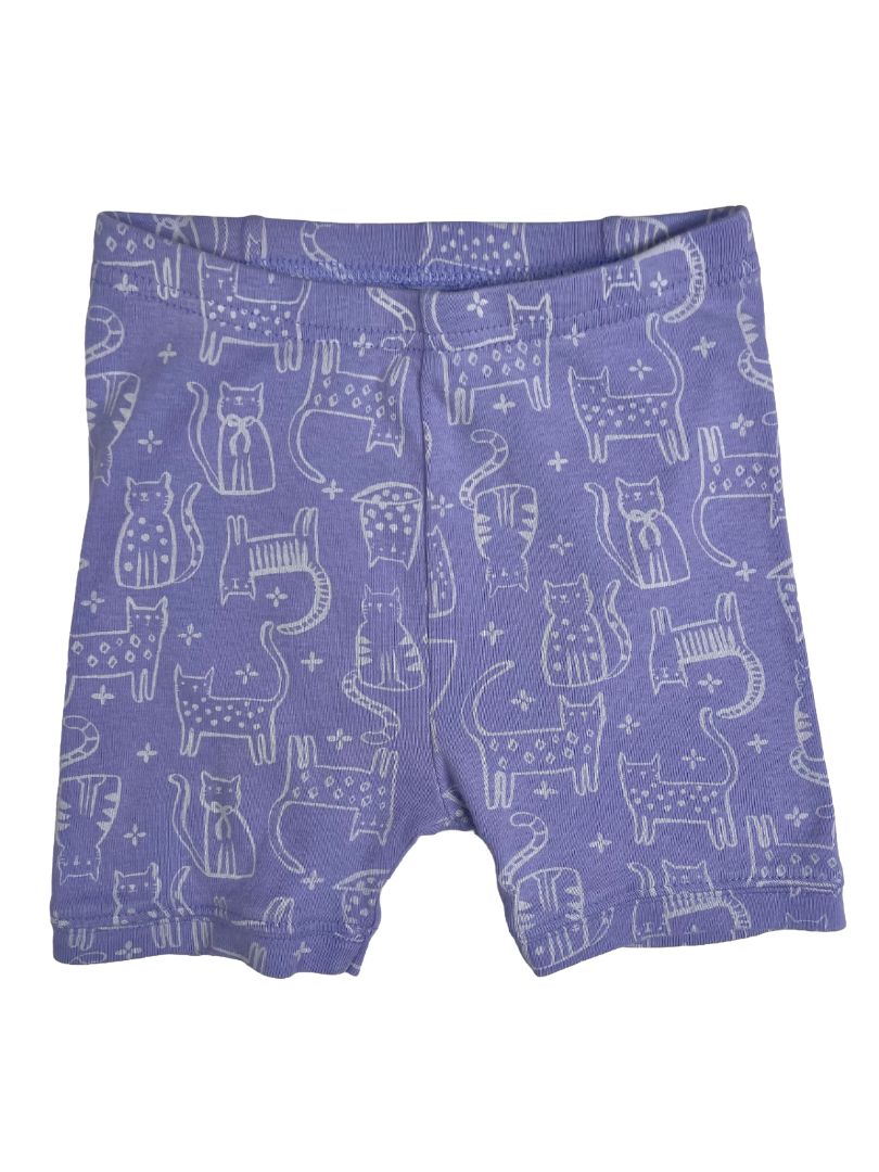 3/3T, babyGap, Purple, Cute cat print cartwheel shorts