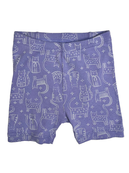 3/3T, babyGap, Purple, Cute cat print cartwheel shorts