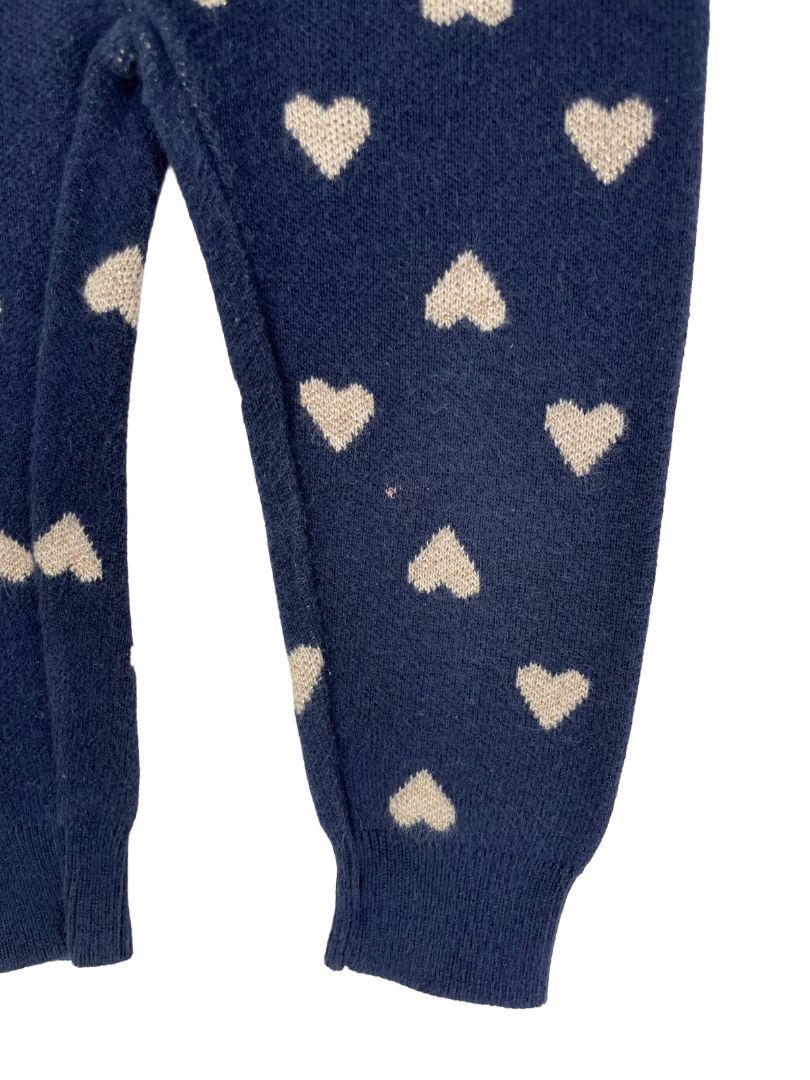 12-18 mo, babyGap, Blue, Pull-on knit leggings with sparkly gold hearts
