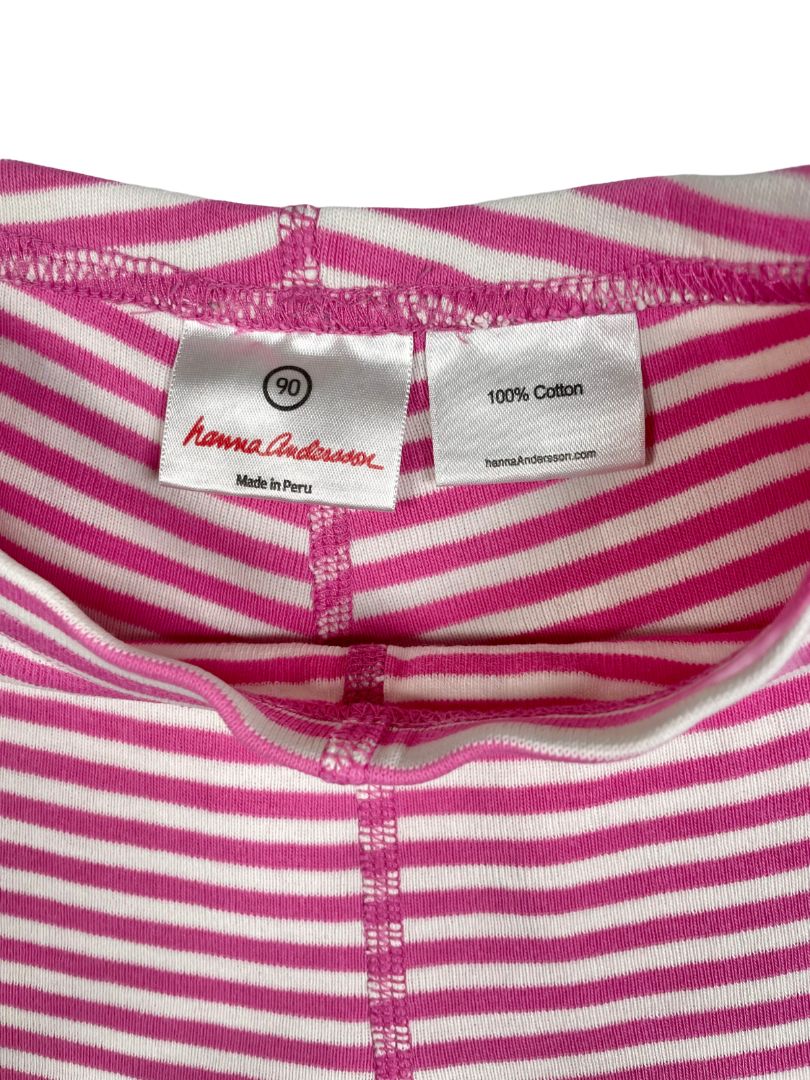 3/3T, Hanna Andersson, Pink, Pink striped tumble/cartwheel shorts