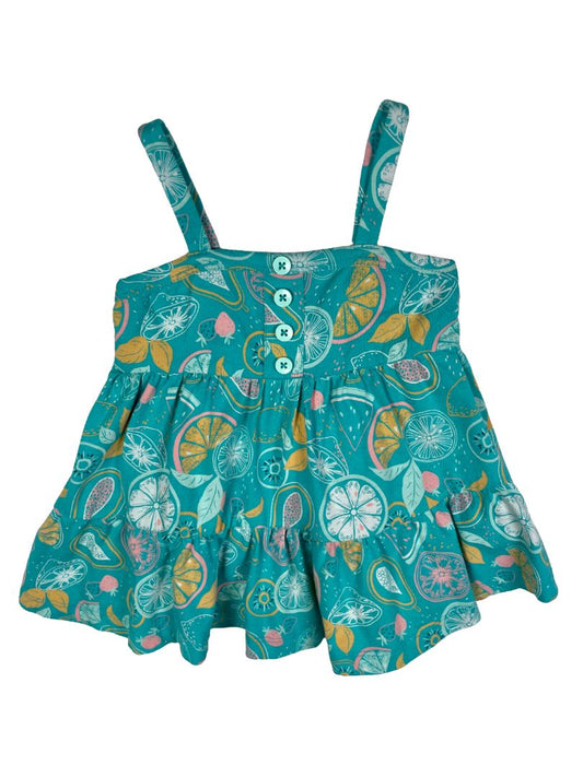 18 mo, C&C California, Blue, Citrus tiered tank top