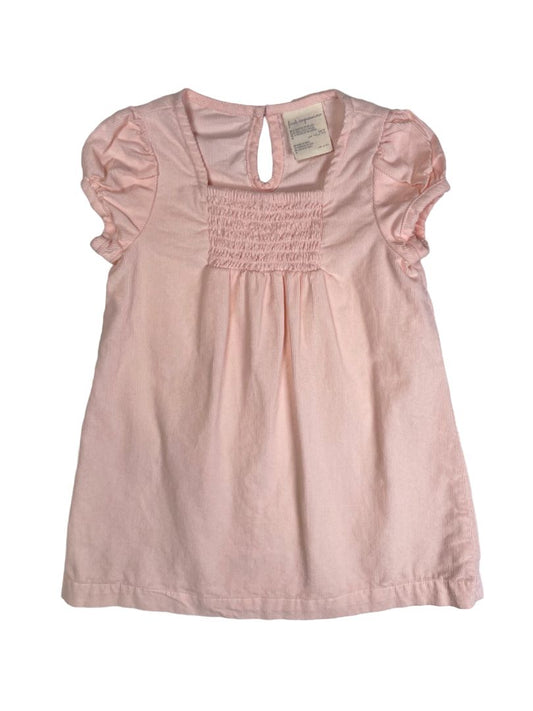 24 mo, First Impressions, Pink, Cap sleeve corduroy dress, smocking at chest