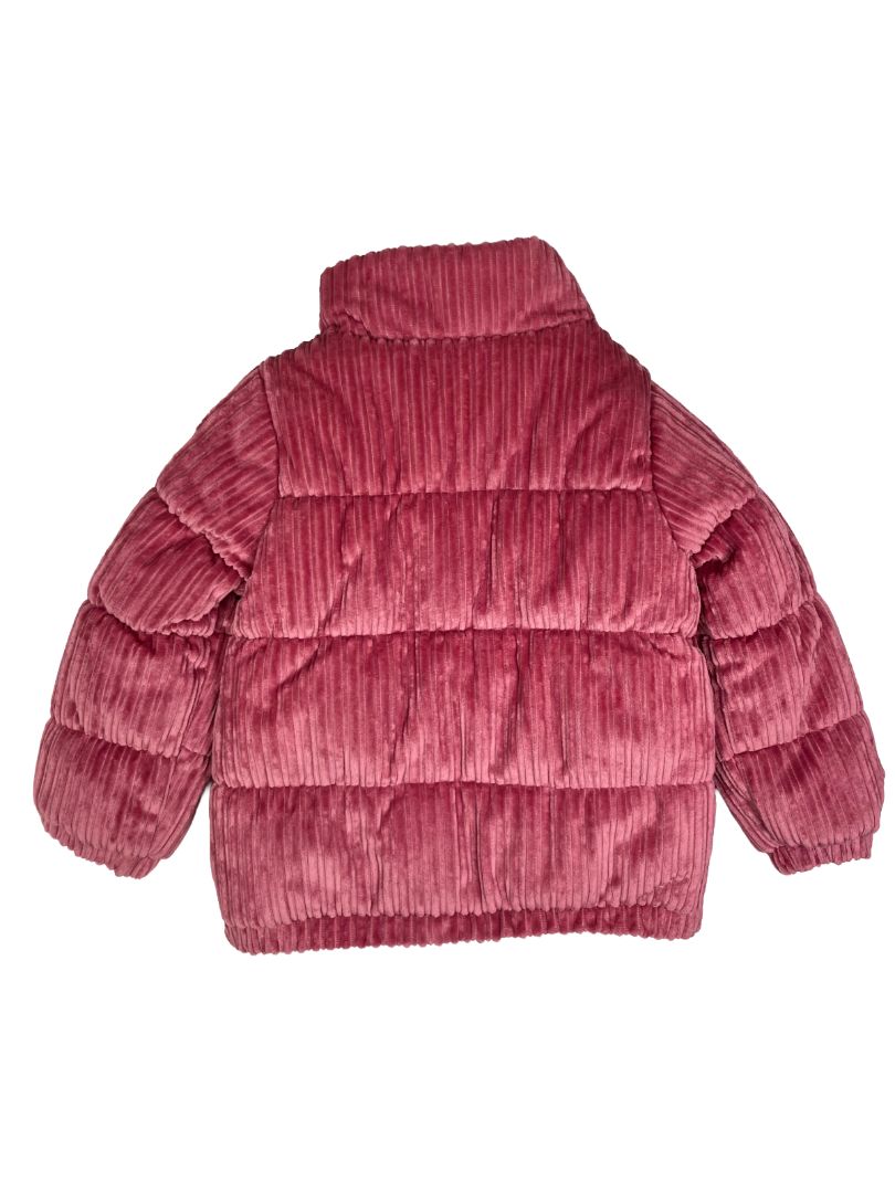 4/4T, OshKosh B'Gosh, Pink, Quilted corduroy coat