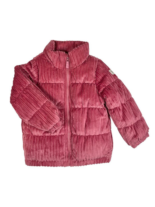 4/4T, OshKosh B'Gosh, Pink, Quilted corduroy coat
