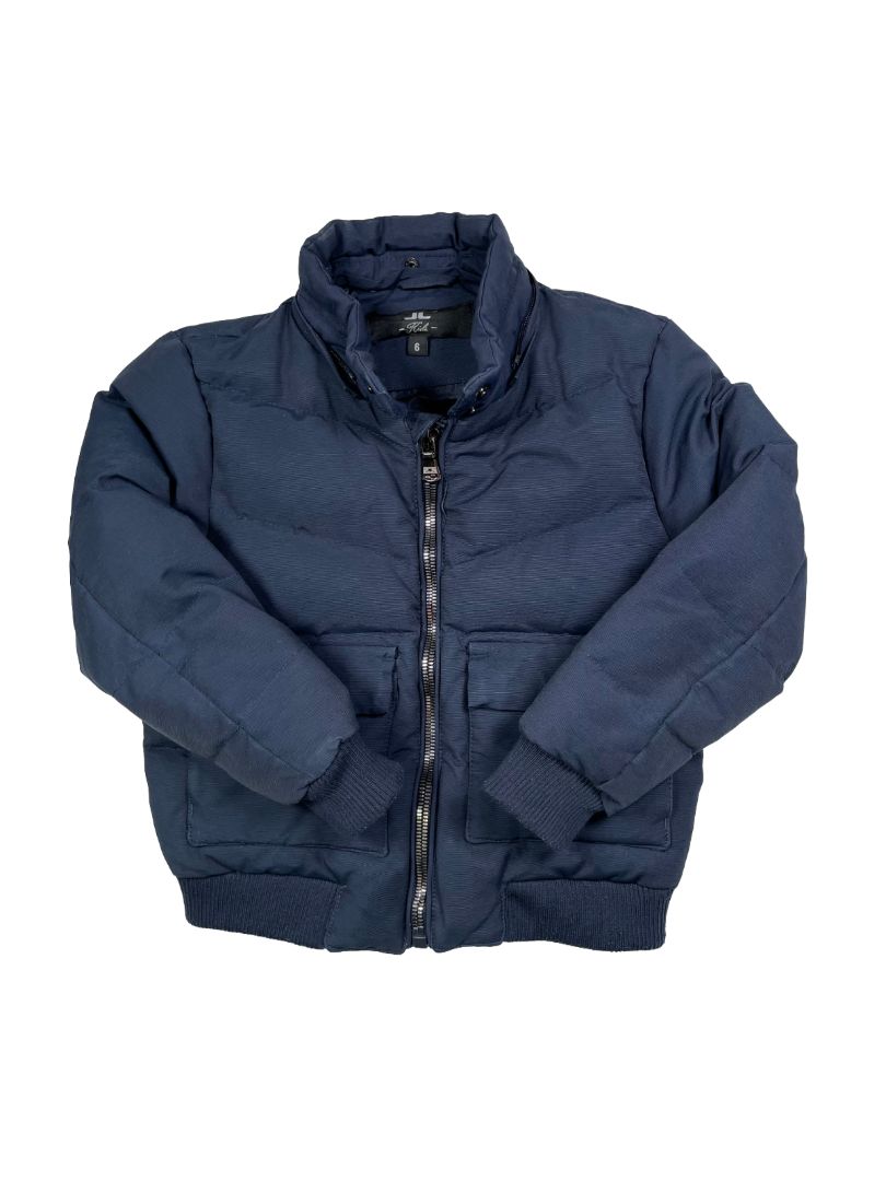 6, JC Kids Jordan Craig, Black, Heavy jacket, zip-off faux fur collar