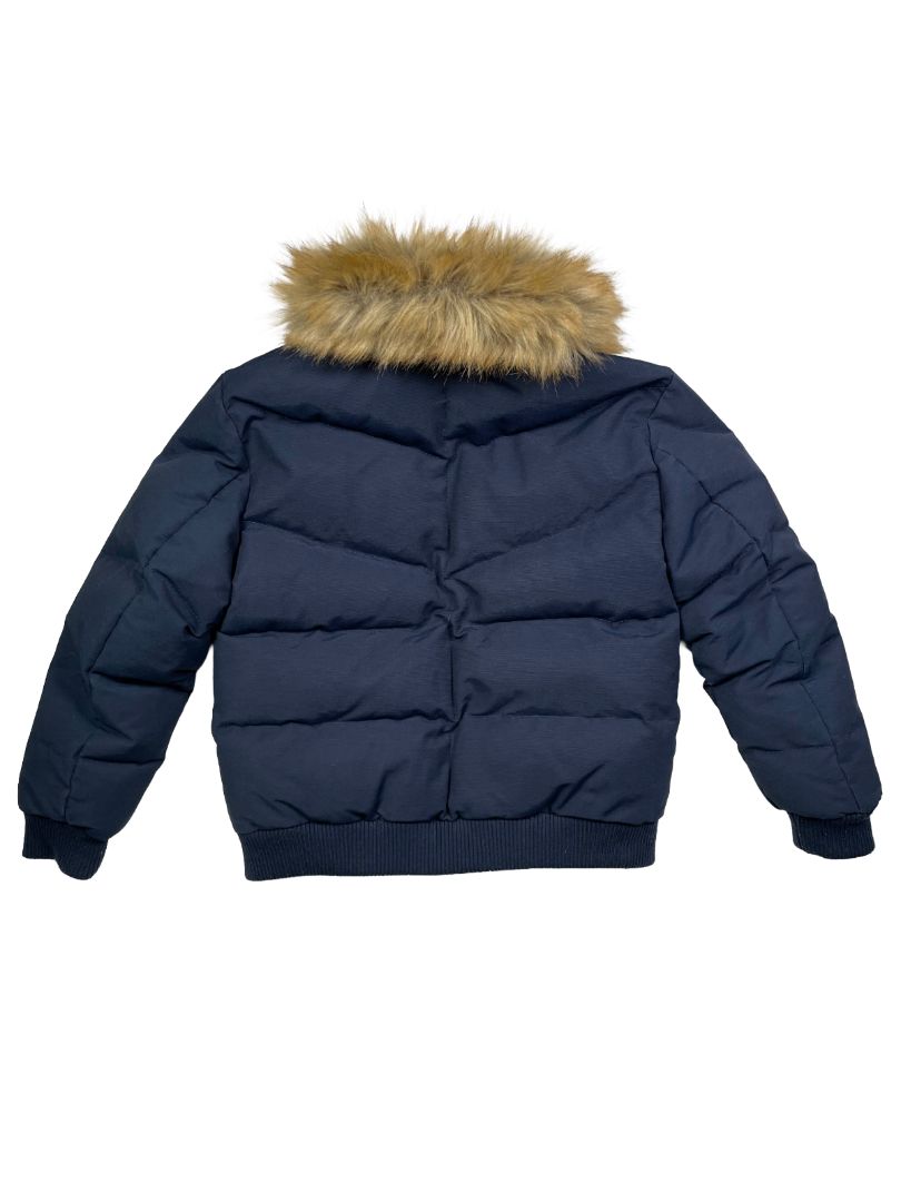 6, JC Kids Jordan Craig, Black, Heavy jacket, zip-off faux fur collar