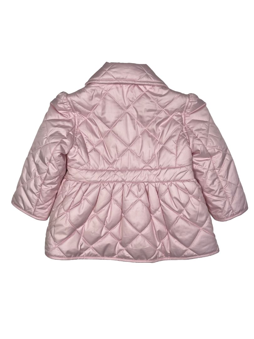 12 mo, Ralph Lauren, Pink, Quilted double-breasted jacket