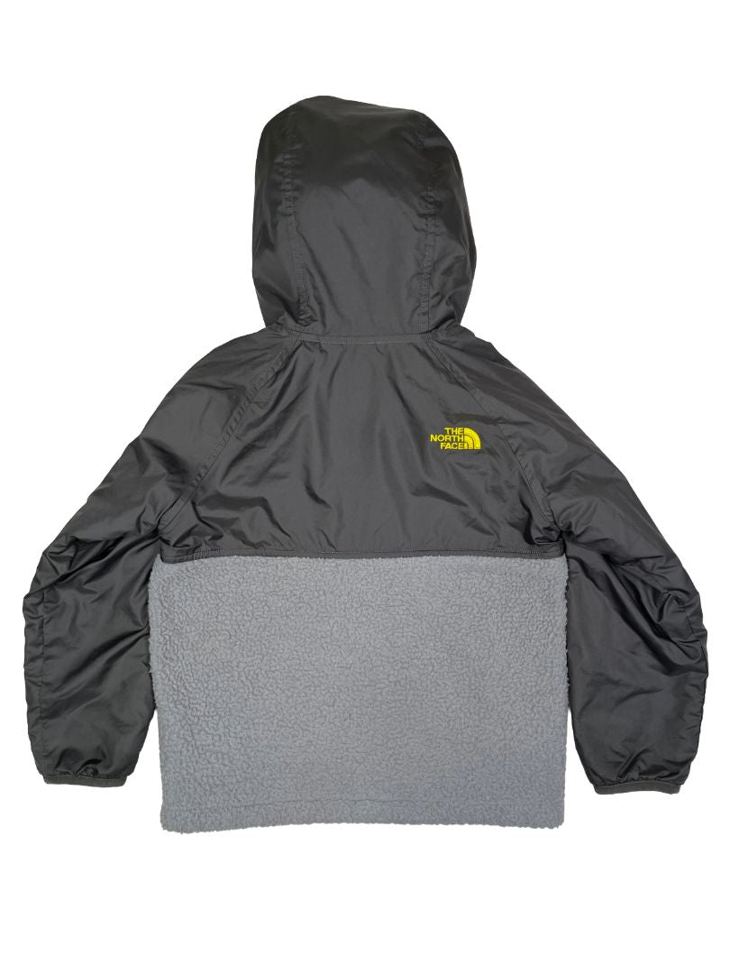 4/4T, The North Face, Grey, Two-tone hooded zip-up jacket, sherpa lined