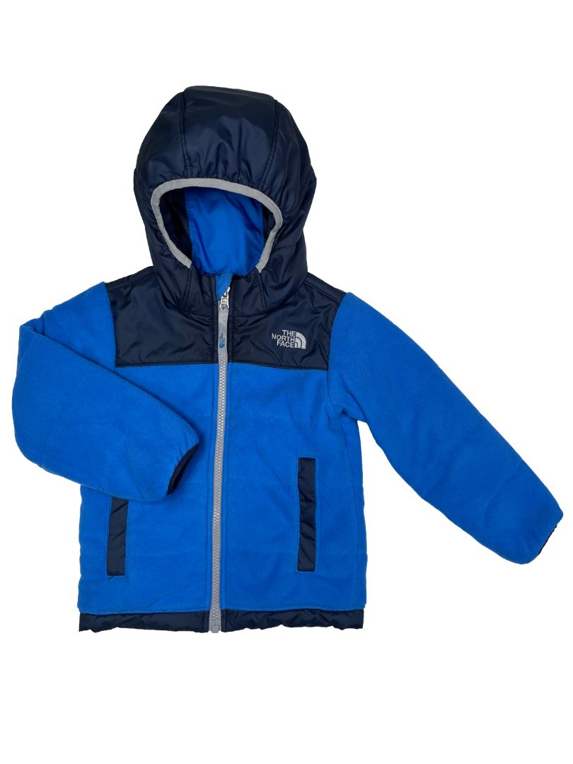 3/3T, The North Face, Blue, Two-tone hooded reversible jacket