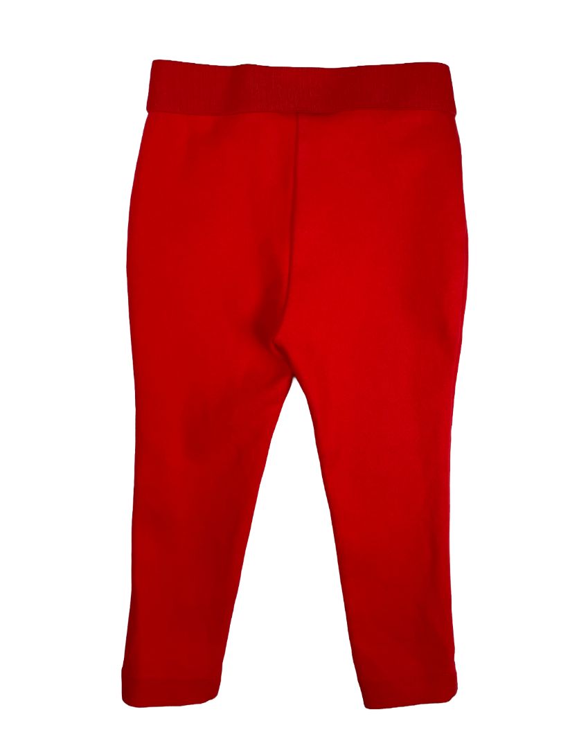 3/3T, J.Crew Crewcuts, Red, Dress leggings w/ zippers; medium cotton + stretch, waistband w/ snap