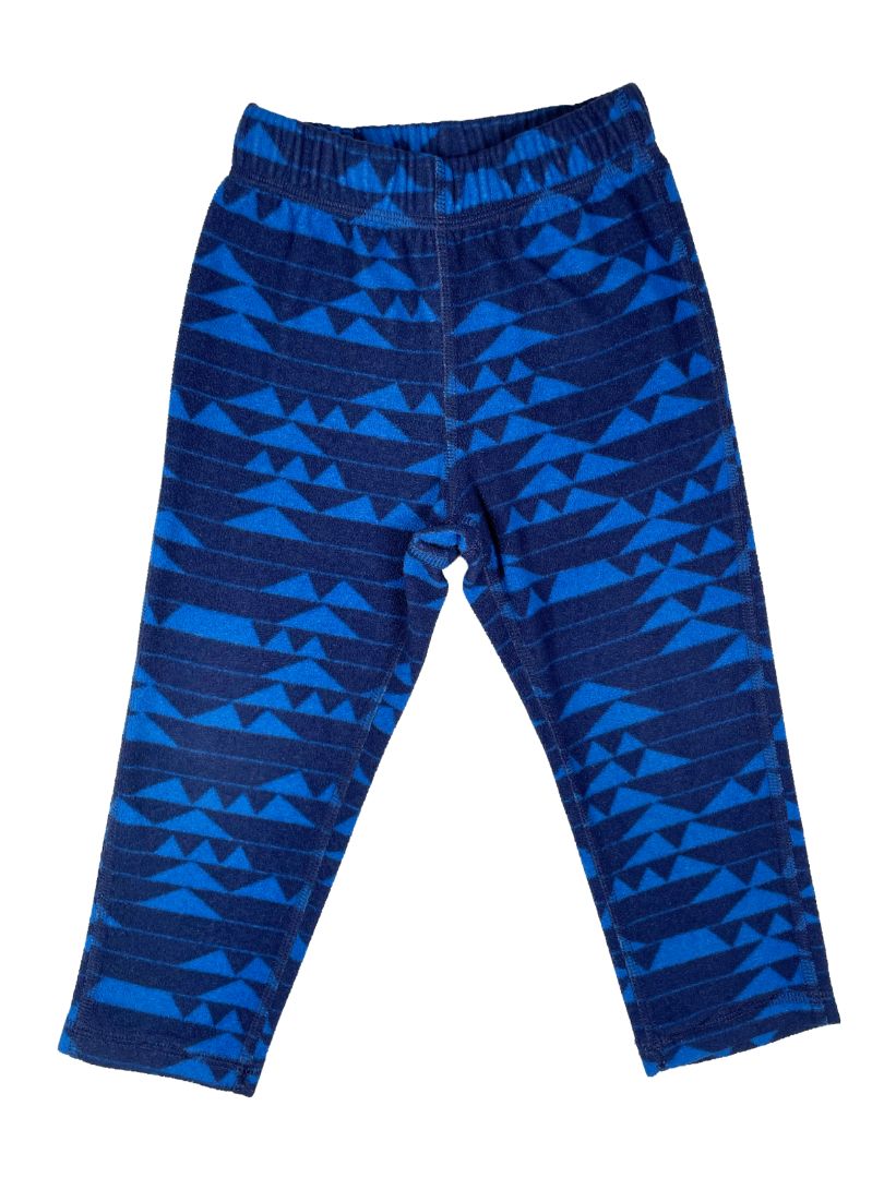 2/2T L.L.Bean, Blue, Fitness Fleece long-sleeve shirt + pants SET