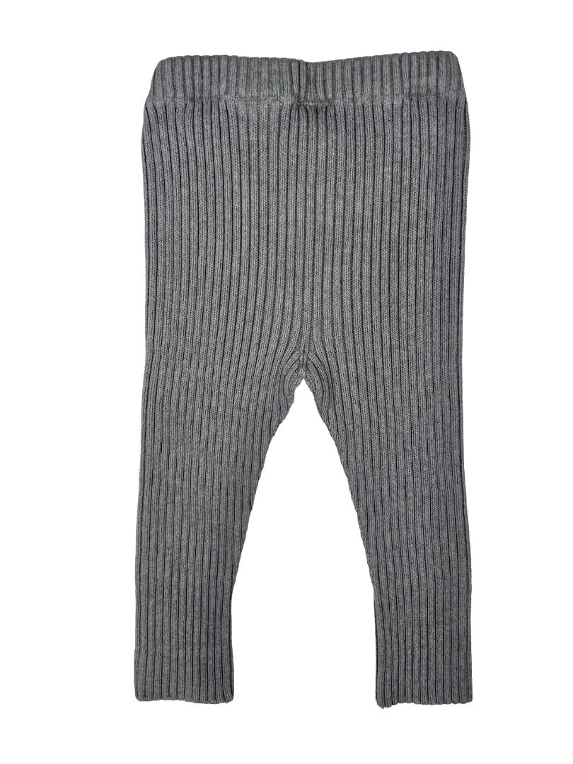 12-18 mo Hanna Andersson, Grey, Solid sweater leggings, ribbed