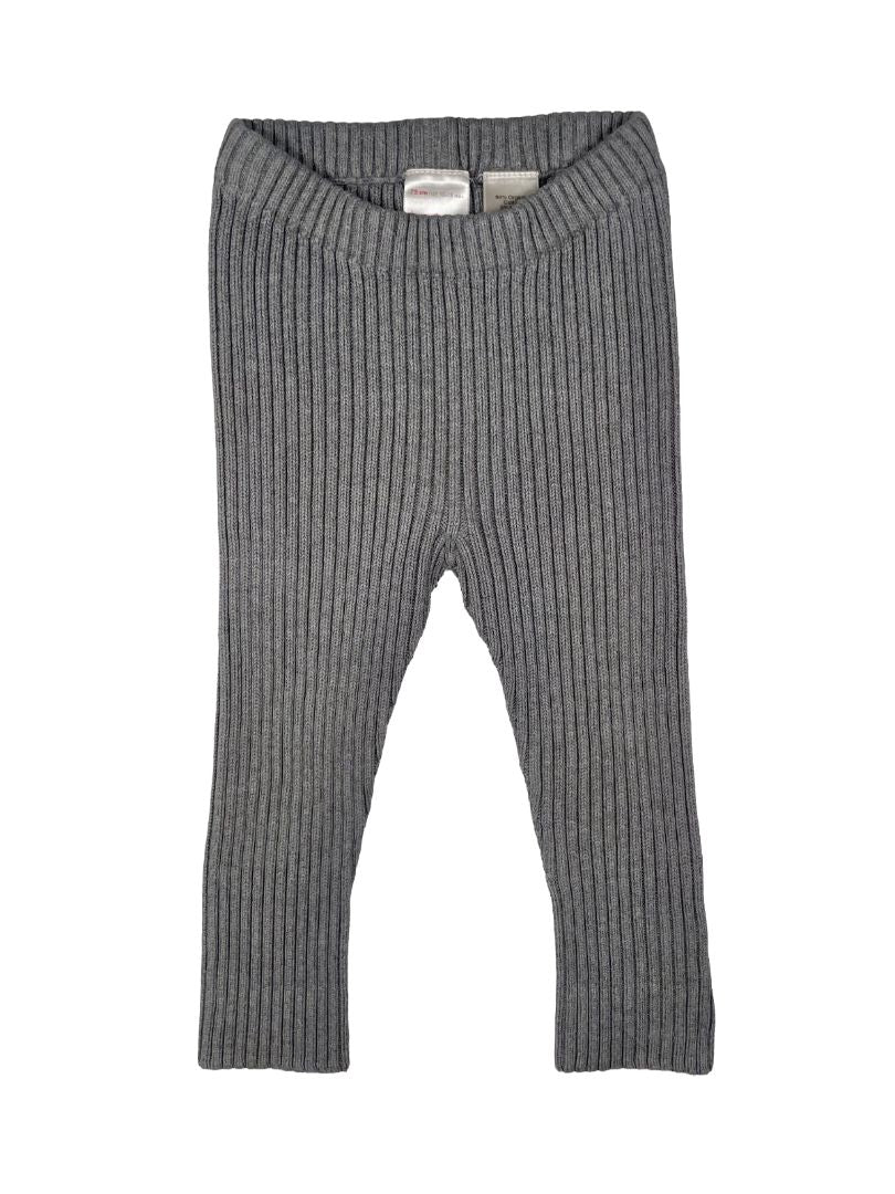 12-18 mo Hanna Andersson, Grey, Solid sweater leggings, ribbed
