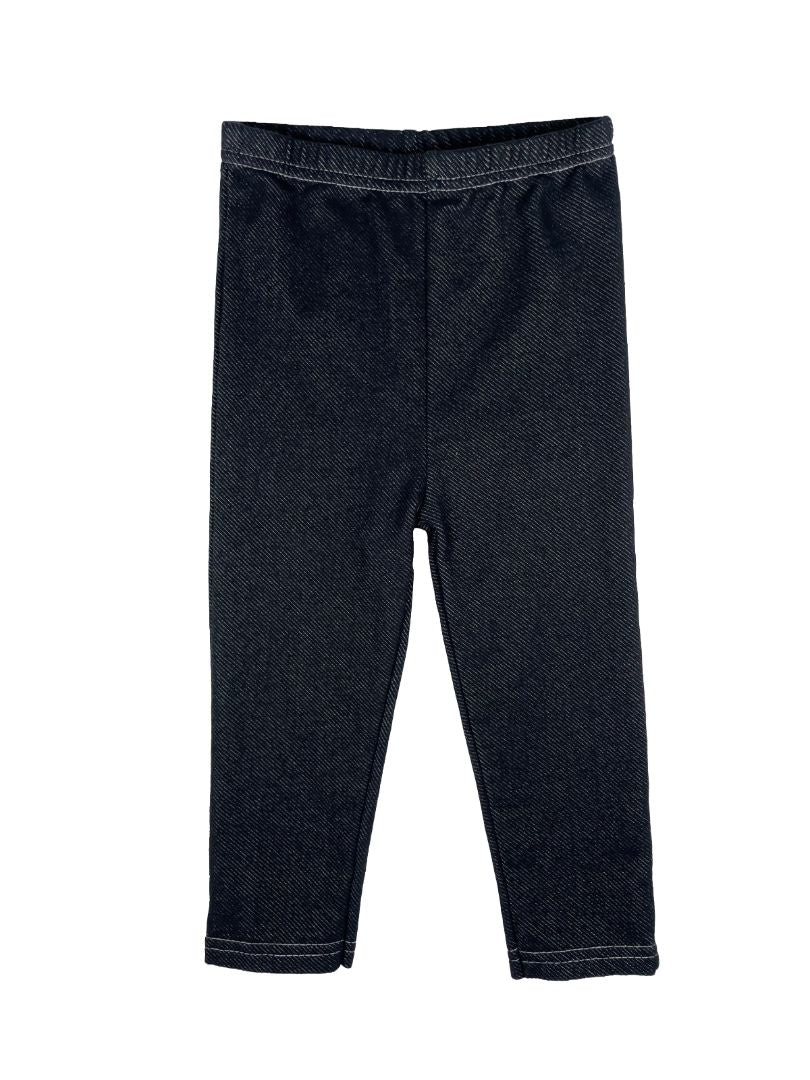 18 mo Bon Bébé, Black, Legging w/ stitched faux pockets on back