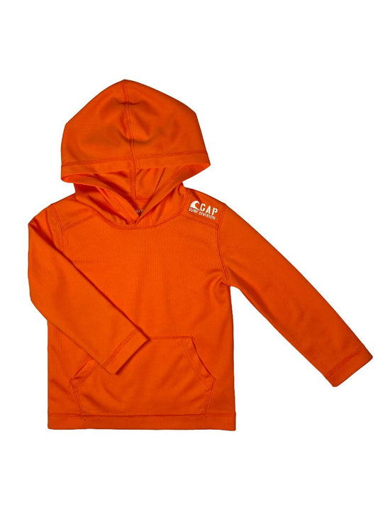 3/3T, babyGap, Orange, Activewear "Surf Division" hooded shirt / layer, front pocket