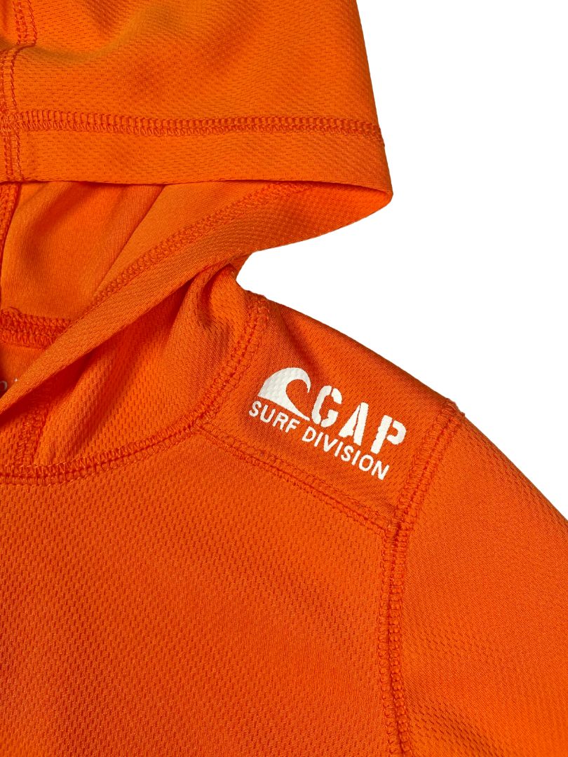 3/3T, babyGap, Orange, Activewear "Surf Division" hooded shirt / layer, front pocket
