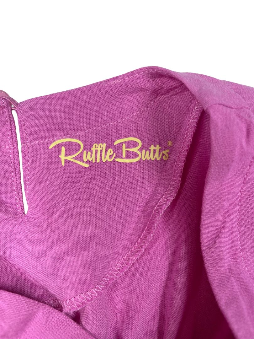 0-12 mo, Ruffle Butts, Purple, Kaftan dress w/ yellow tassels