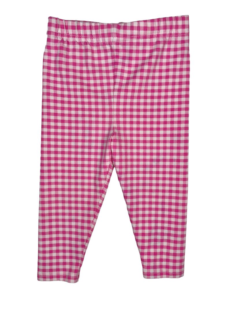 12 mo, Ralph Lauren, Pink, Gingham stretch legging