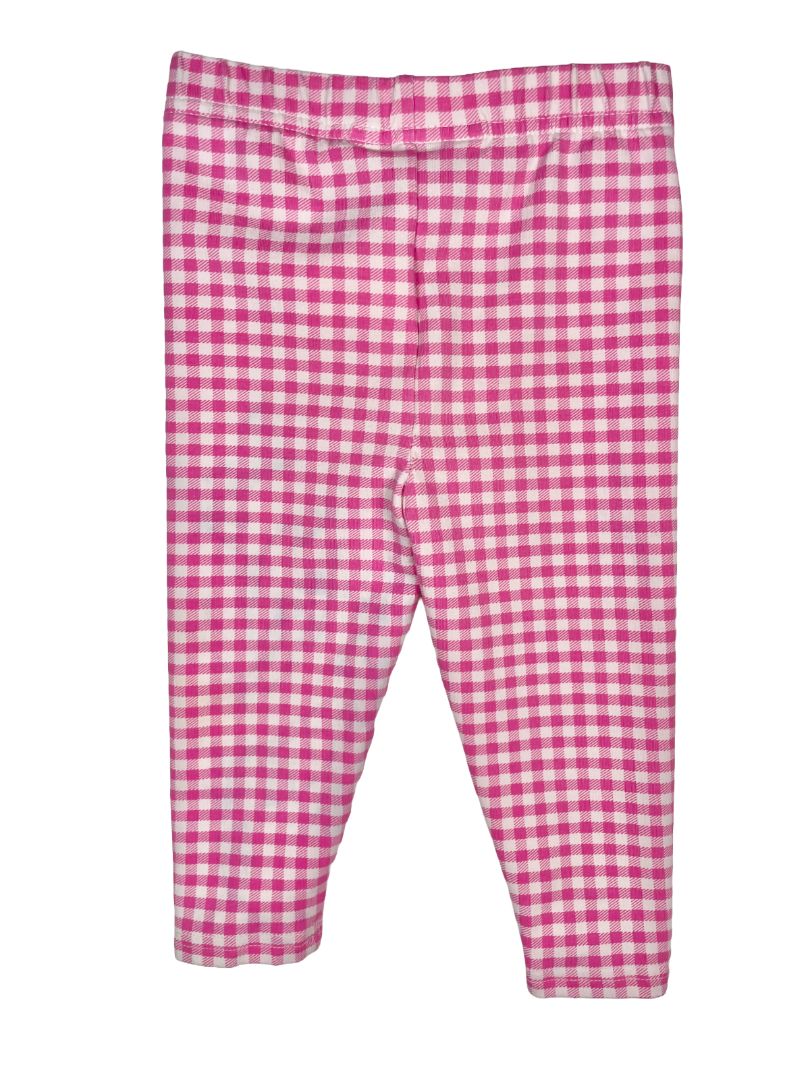 12 mo, Ralph Lauren, Pink, Gingham stretch legging