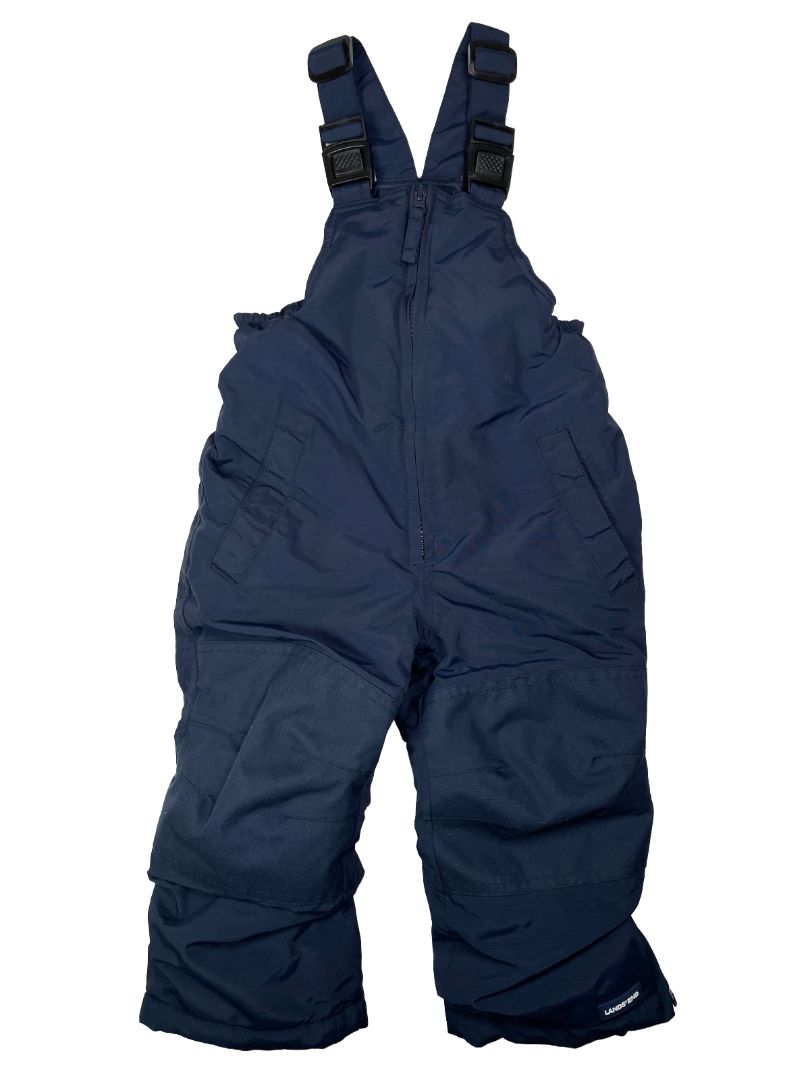 2/2T, Lands' End, Blue, Iron Knee insulated winter snow bib