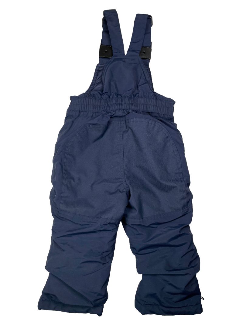 2/2T, Lands' End, Blue, Iron Knee insulated winter snow bib