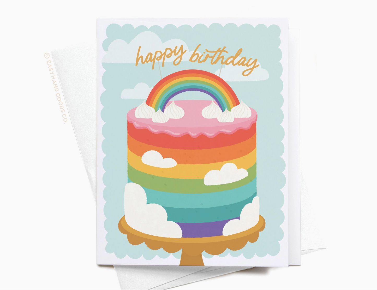 Easyhand Goods, Happy Birthday rainbow birthday cake card