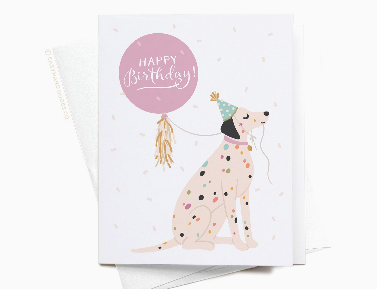 Easyhand Goods, Happy Birthday dalmatian balloon card