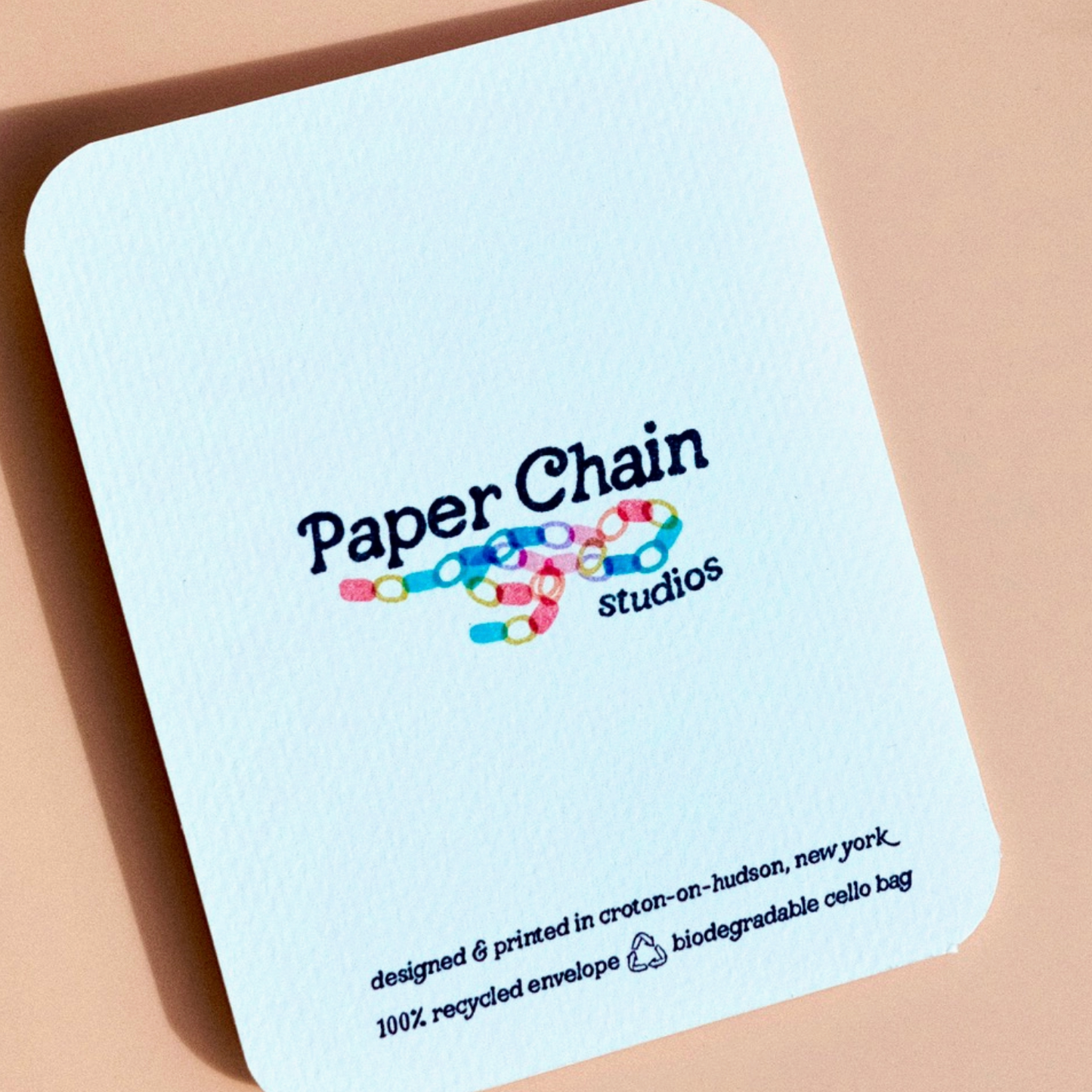 Paper Chain Studios, Pink Balloon Dog Card
