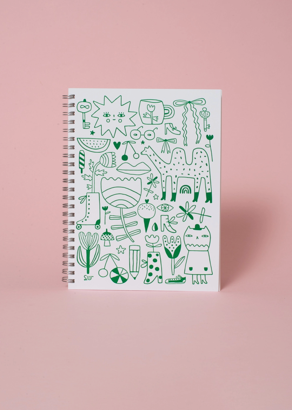 Egg Press Manufacturing, Doodles Letterpress Blank Notebook by Suzy Ultman, 6.5" x 8.25"