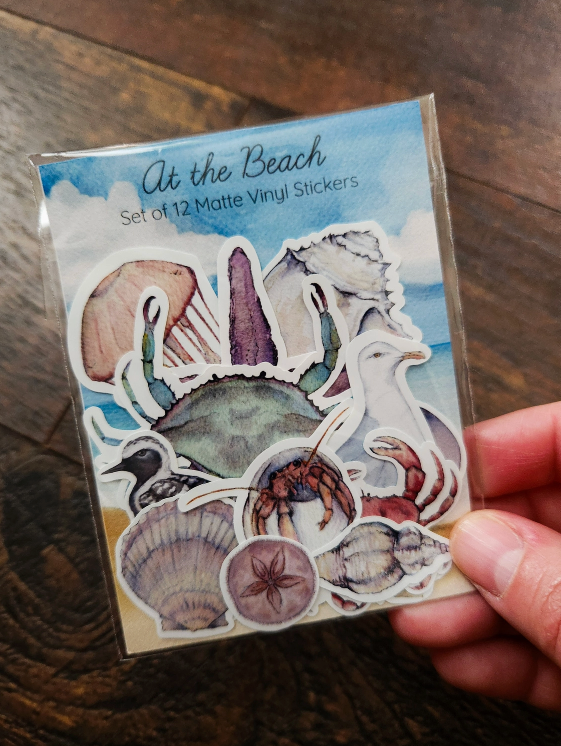 Stephanie Hathaway Designs, At the Beach Sticker Pack, Set of 12