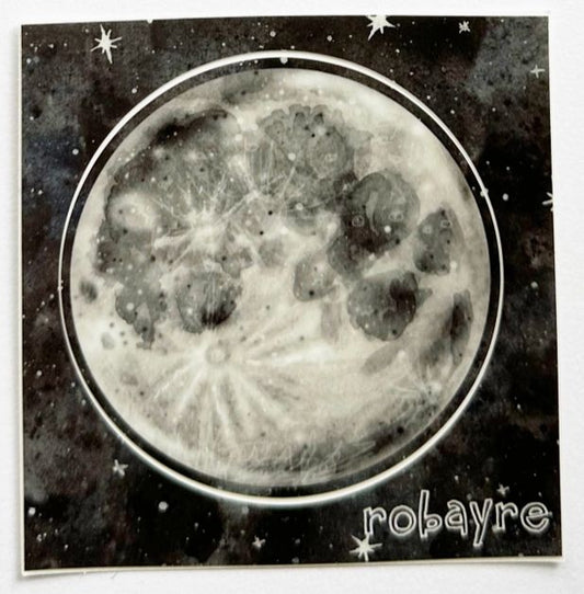 Robayre, Moon round vinyl sticker