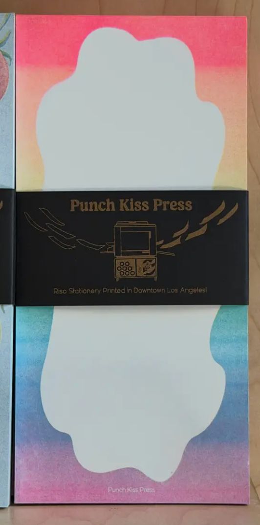 Punch Kiss Press, Squiggly Rainbow Gradient Notepad