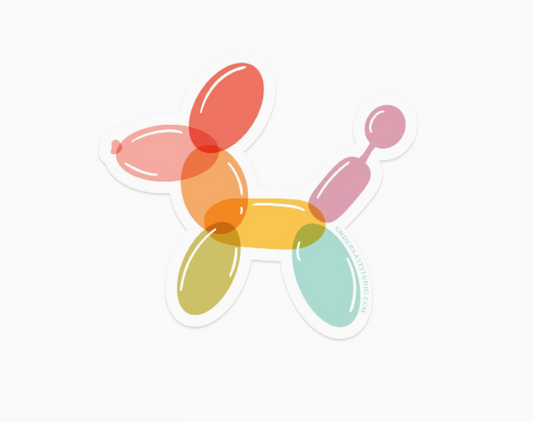 Easyhand Goods, Rainbow balloon dog sticker